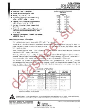 SN74LVCZ244ADW datasheet  